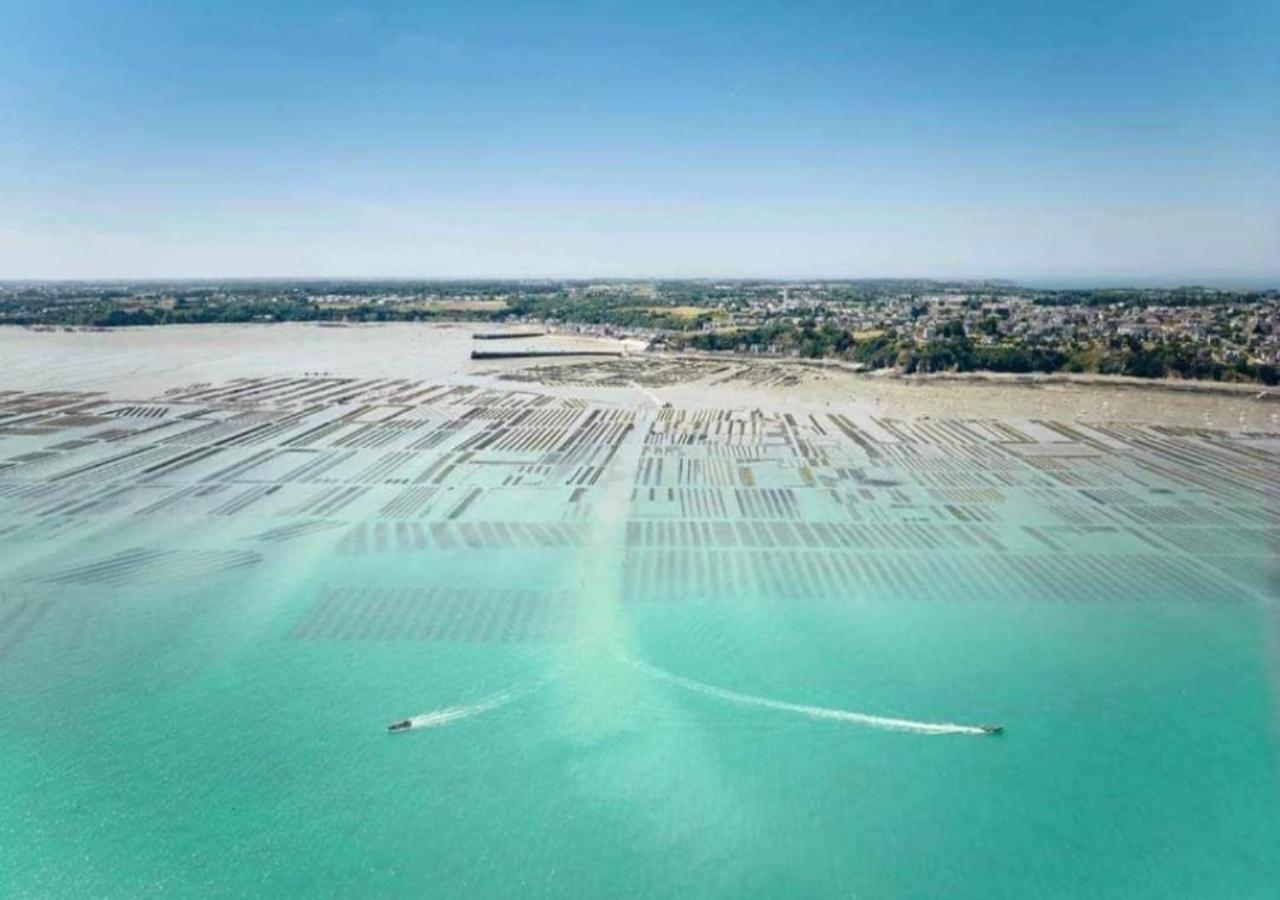 La Belle Mer By Mrodbnb - Appart Neuf - Vue Mer - 25M Plage & Resto - Cine - Cheminee - Popcorn Cancale Exterior foto